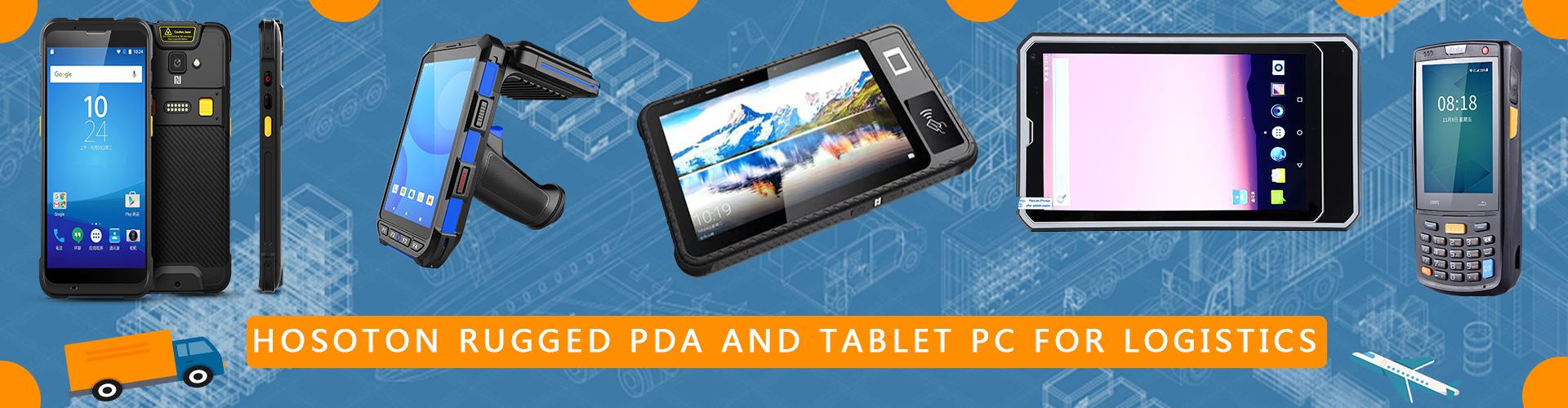 Portable-logistic PDA-scanner-hamwe na android11