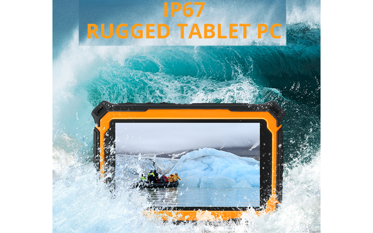 T71 ip67 garbh Tablet Android 7 Inch le Rfid Smart Reader Pannal Gnìomhachais frèam fosgailte dìon-uisge 8gb Ram 128GB ROM