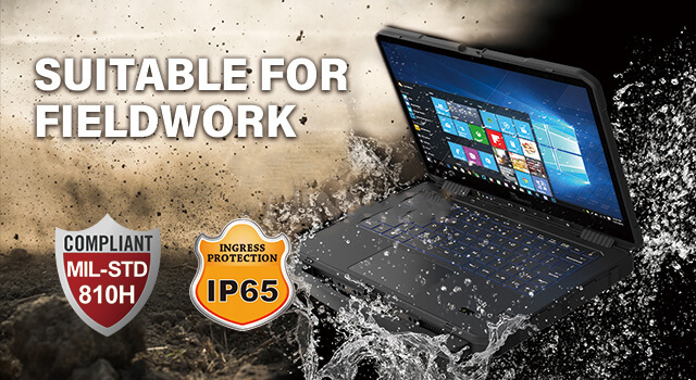 15.6 inch 700 NITS Robuste laptop 8 GB RAM Laptops waterdichte tablet Robuuste laptop mei fingerprint
