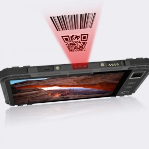 Rugged android tablet with 1D 2D QR code scanner