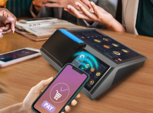 10.1 Inch Android 12 POS System with 80mm Thermal Printer Gigabit Ethernet All in One Heavy Duty POS Terminal for Supermarket