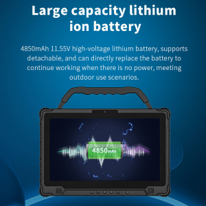 14 Inch Rugged Industrial Tablet PC 1000 Nits Sunlight Readable Windows 11 Dual Battery 5G MIL-STD-810H