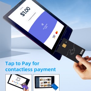 10 Inch Android Tablet NFC Front Mobile POS Contactless Tap to Pay Terminal Mobile Wallets Tablet Cashier System