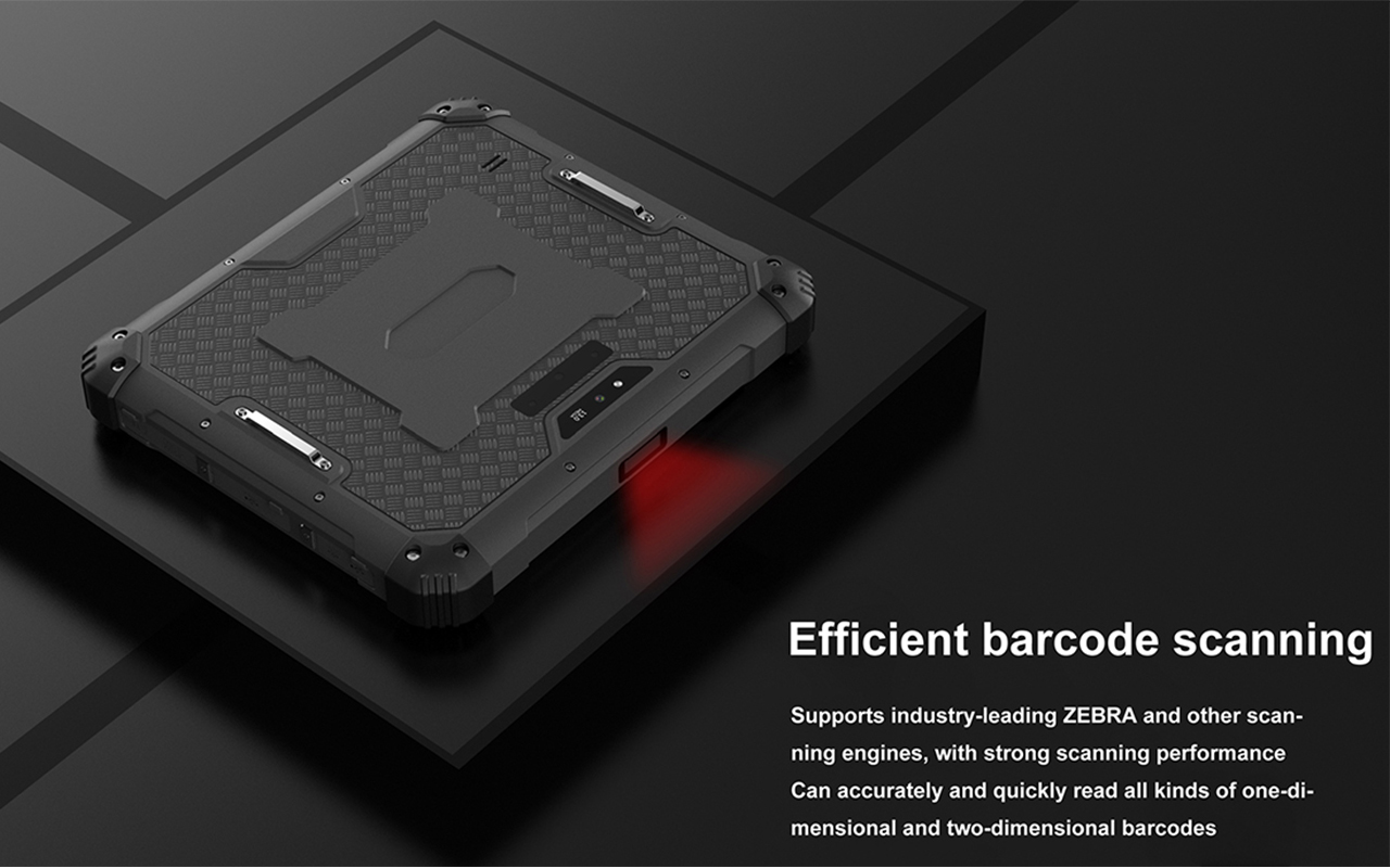 H80 is 8inch Rugged industrial Android 11 GMS biometric fingerprint tablet pc with chip card reader