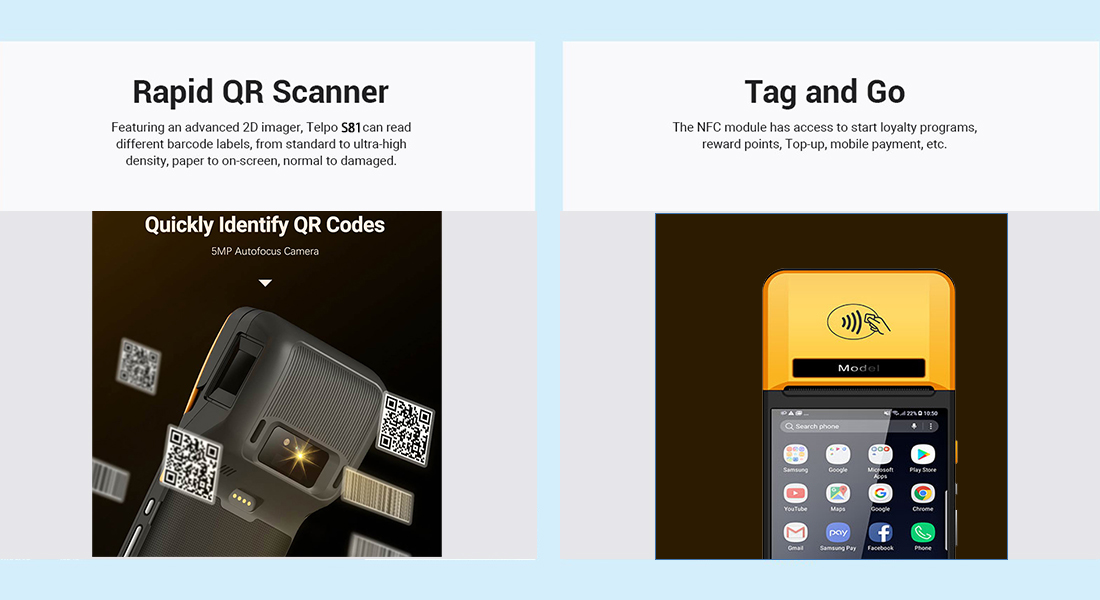 S81 Portable Android PDA Scanner