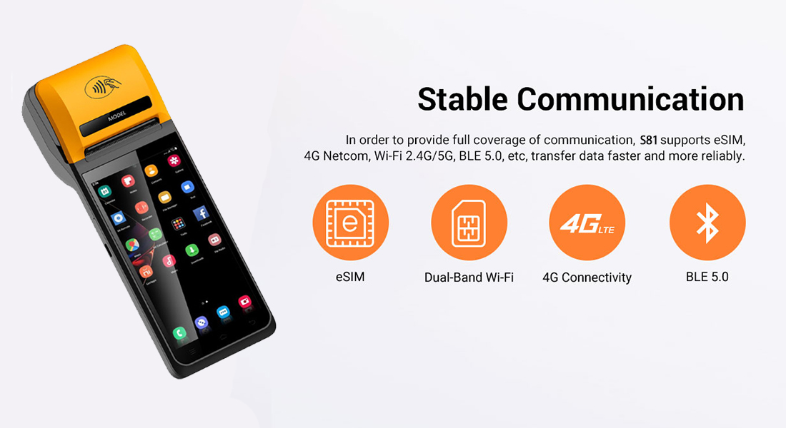 4G All in One Android POS System 