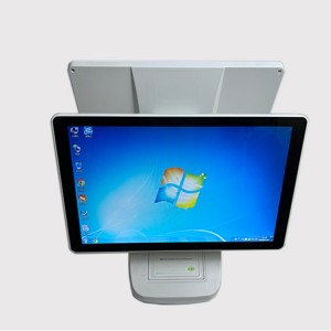 DP02 is a Windows Dual screen POS cash register with built in printer and 15.6inch LCD display