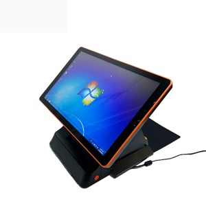 DP01 is a Windows POS system with 15.6inch touch screen and built in thermal printer 