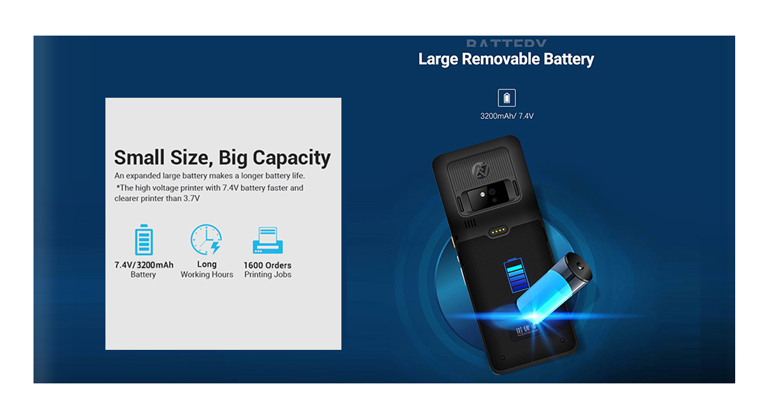 S81 POS Printer Android with built in barcode scanner