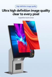 Self Ordering Kiosk for Restaurant Self Checkout POS with Face Payment Touch Screen Food Ordering Machine for Milk Tea Shop